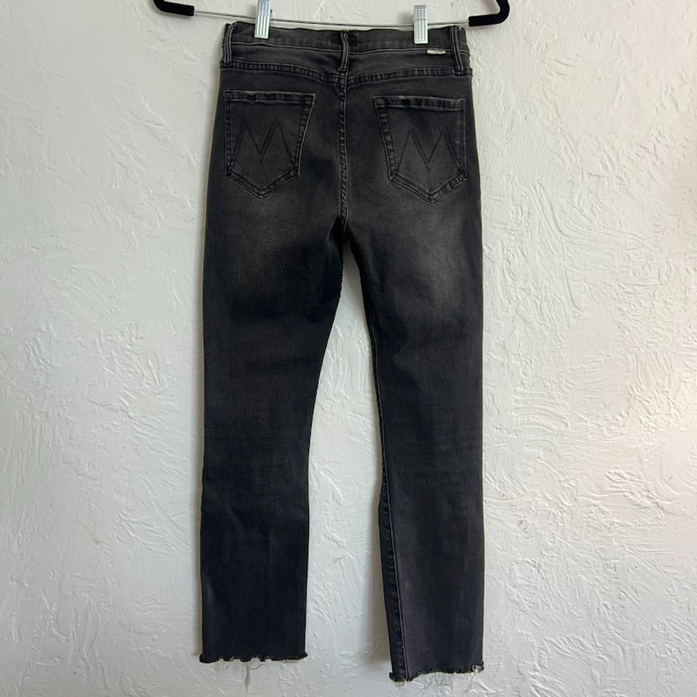 MOTHER The Rascal Ankle Snippet Jeans Sz 27 Stealing Shadows Distressed Denim - Picture 4 of 12